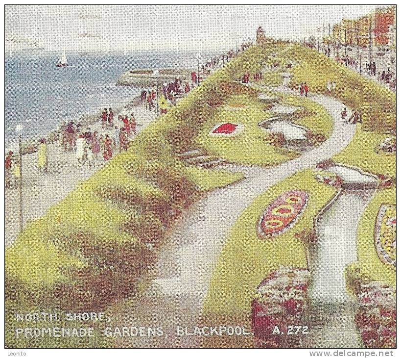 BLACKPOOL Promenade Gardens Lancashire 1949 - Blackpool