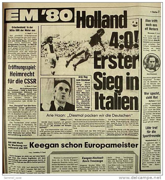 BILD-Zeitung Vom 9.6. 1980 Mit : Benzinsteuer - Weniger Verbrauchen!  ,   Henry Miller Tot - Autres & Non Classés