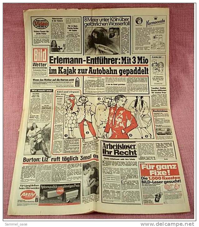 BILD-Zeitung Vom 27.3. 1981 Mit : Polen - Papst. Rette Uns  -  Deutsche Hamstern Schnaps Und Sprit - Other & Unclassified