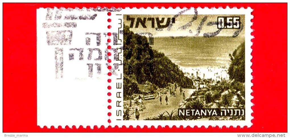 ISRAELE - Usato - 1971 - Paesaggi - Netanya - 0.55 - Usados (sin Tab)