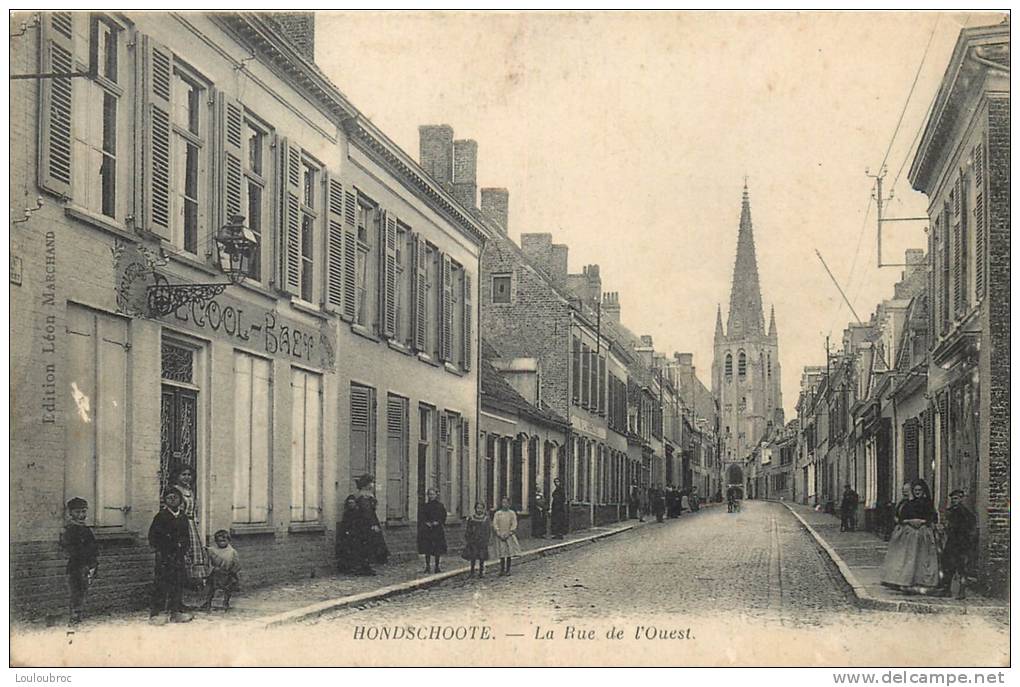 59 HONDSCHOOTE LA RUE DE L'OUEST - Hondshoote