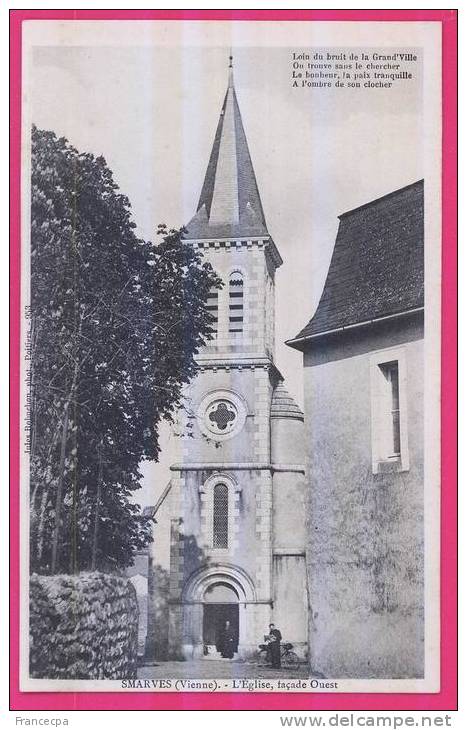 PTS 86-1111 - VIENNE - SMARVES - L'Eglise, Façade Ouest - Smarves