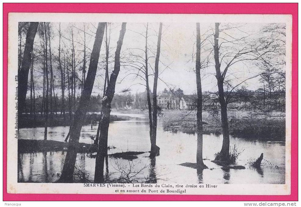 PTS 86-1108 - VIENNE - SMARVES - Les Bords Du Clain,rive Droite En Hiver Et En Amont Du Pont De Bourdigal - Smarves