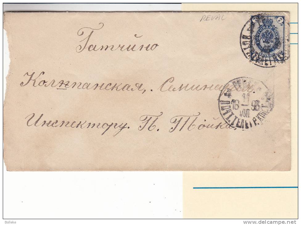 Russie - Estonie - Lettre De 1893 - Oblitération Revel - Briefe U. Dokumente