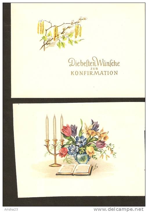 5k. DIe Besten Wunsche Zur Konfirmation - Set Of 2 - Comunioni