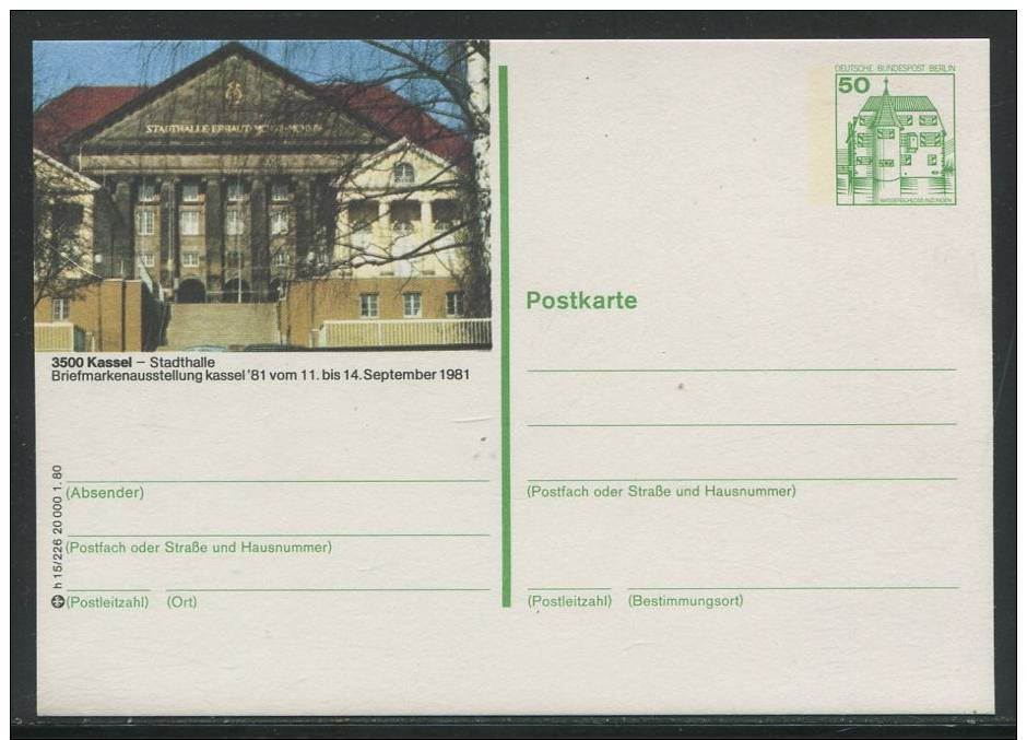 Berlin / Bild-PK Mi. P 114 ** / AB 1 CENT - Andere & Zonder Classificatie