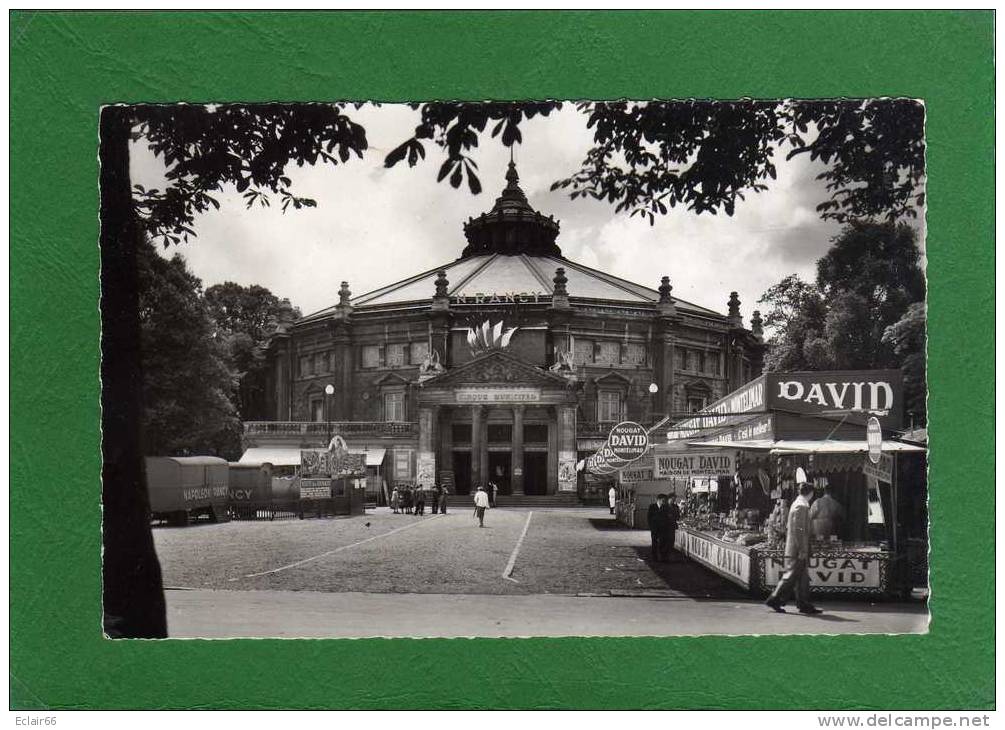 Cirque Municipal  AMIENS -Cpsm Animée) (cirque "Ménagerie - Napoléon Rancy" Et "Nougat David Montélimar" Sur La Place - Zirkus