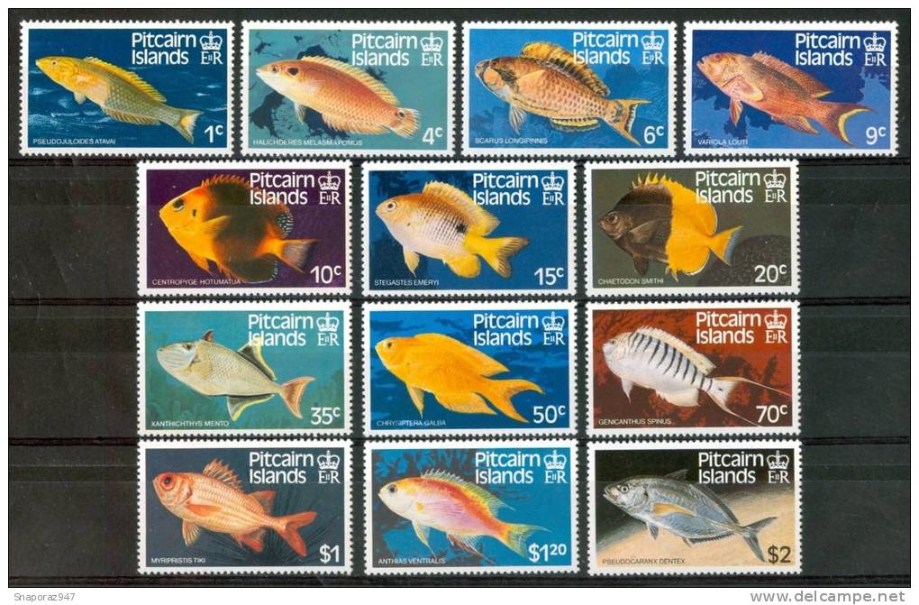 1984 Pitcairn Pesci Fishes Fische Poissons Set MNH** B60 - Pesci