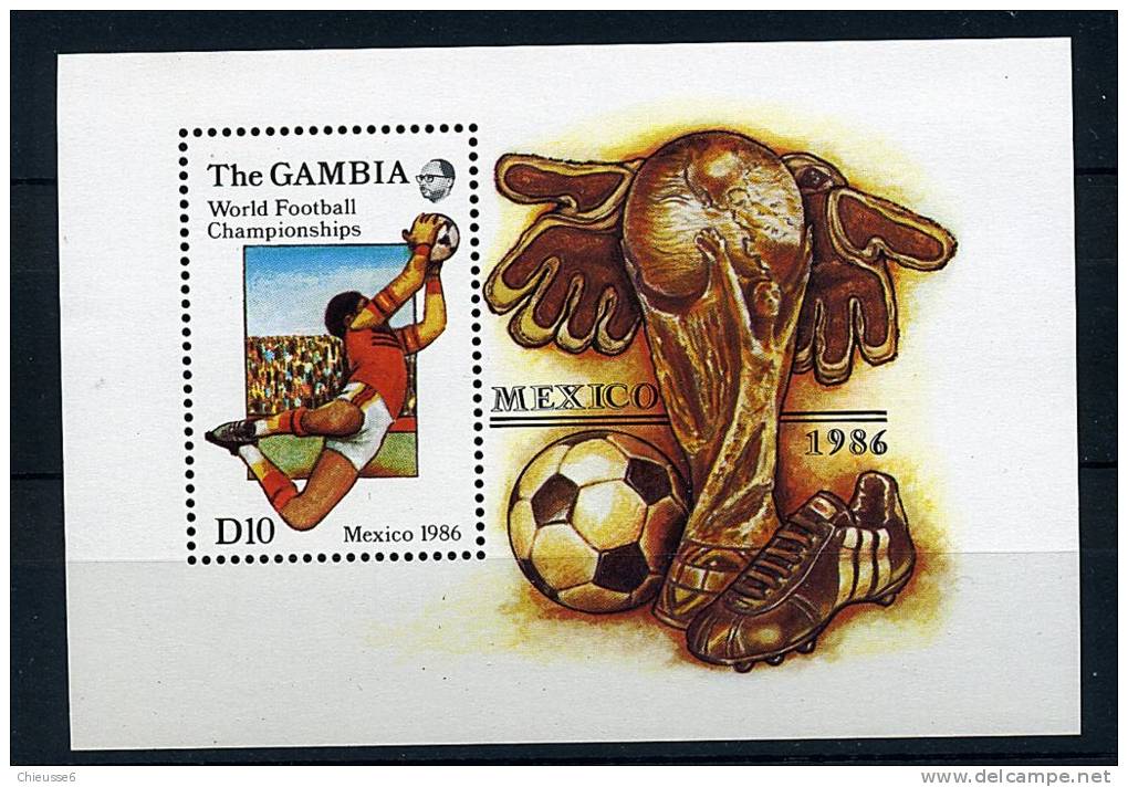 Gambie ** Bloc N° 23 - "Mexico 86" Coupe Du Monde De Foot - Gambie (1965-...)