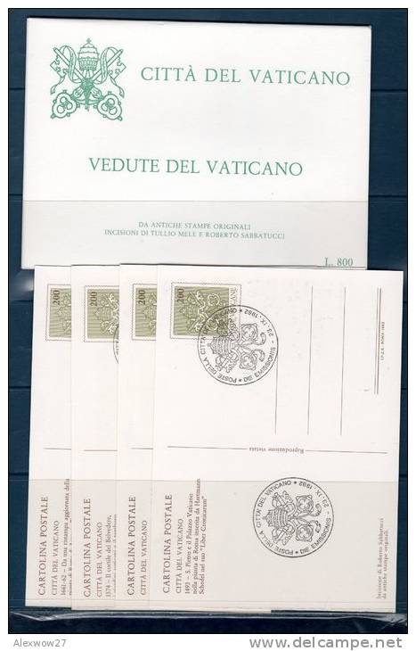 Vaticano / Vatican City  1982  --- Cartolina Postale 1982  --ANTICHE VEDUTE --FDC - Entiers Postaux