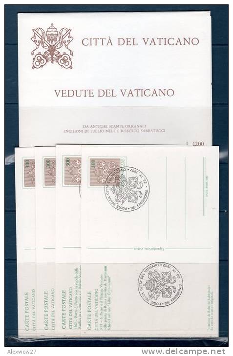 Vaticano / Vatican City  1982  --- Cartolina Postale 1982  --ANTICHE VEDUTE --FDC - Entiers Postaux