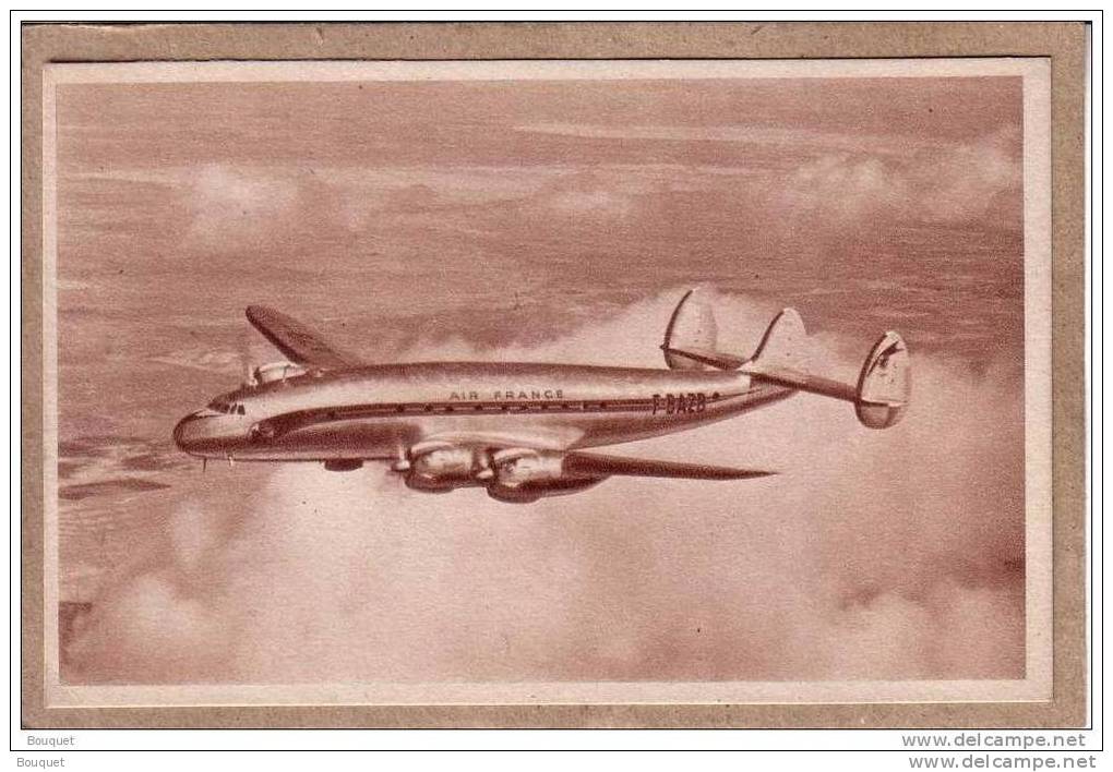 AVIATION - AVIONS - COLLECTION AIR FRANCE - LOCKHEED CONSTELLATION - Lire Description - 1946-....: Era Moderna