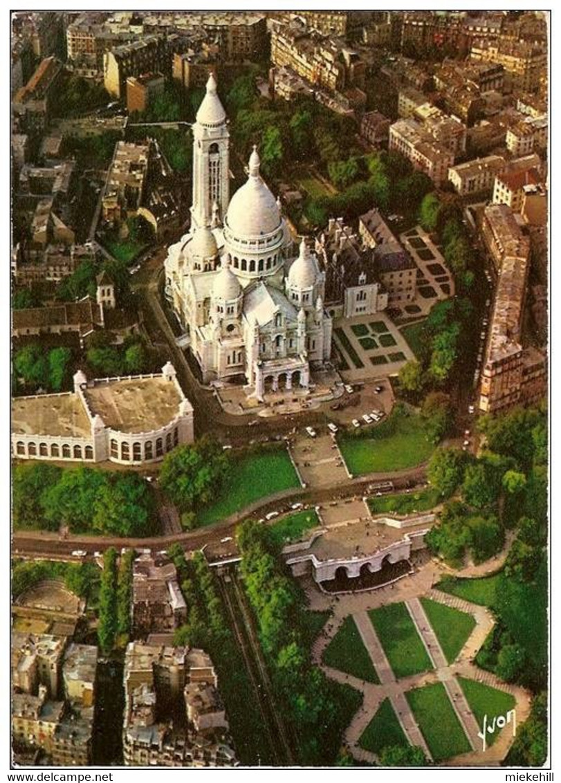 75-PARIS-BASILIQUE DU SACRE-COEUR-VUE AERIENNE - Eglises