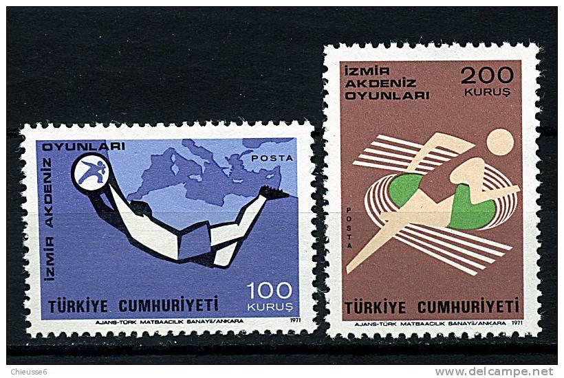 Turquie ** N° 2010/2011 - Jeux Méditerranéens D'Izmir - Unused Stamps