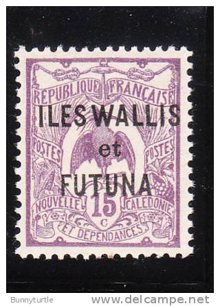 Wallis And Futuna Islands 1920-28 New Caledonia Stamps Overprinted 15c Mint - Ungebraucht
