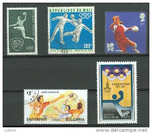 HAND-BALL Lot 07 : France Grande Bretagne Mali Corée Bulgarie - Handball