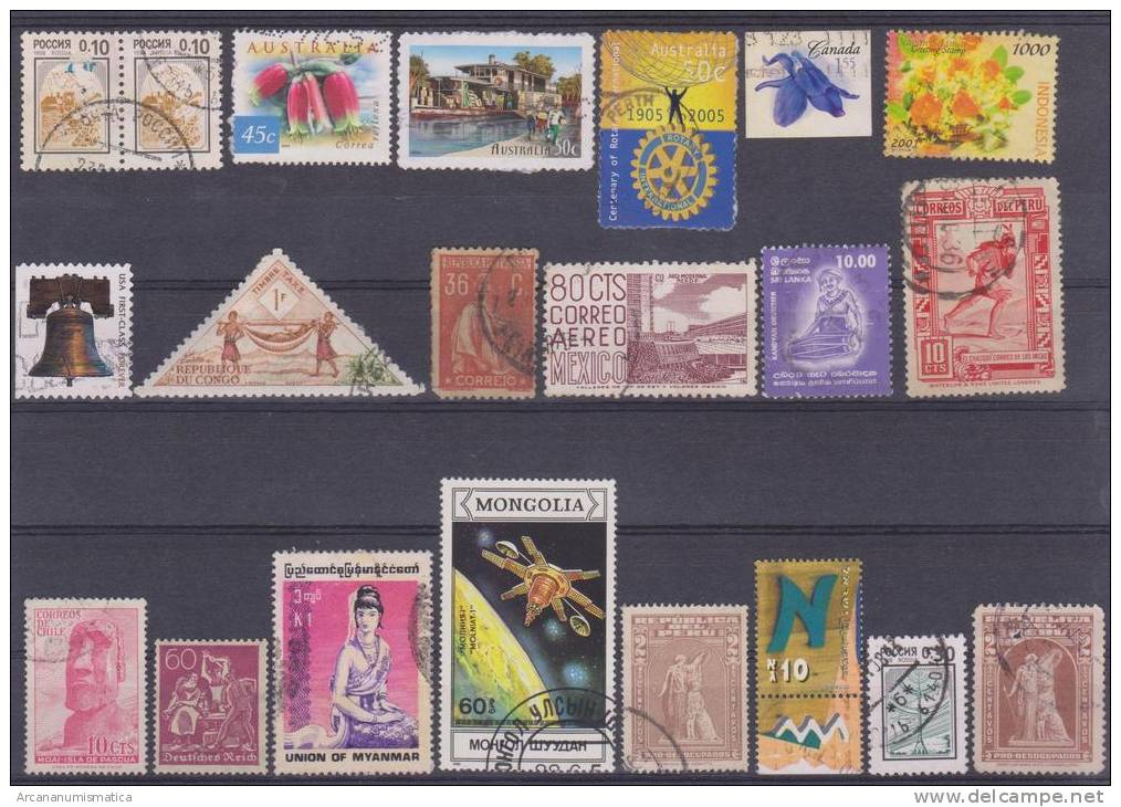 Lote De Sellos Usados / Lot Of Used Stamps  "VARIOS  SEVERAL"   S-1198 - Zonder Classificatie
