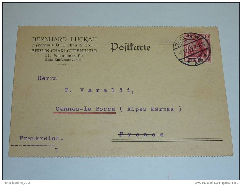 CARTE LETTRE N°28 - BERLIN-CHARLOTTENBURG - BERNARD LUCKAU - ALLEMAGNE DEUTSCHLAND (d) - Autres & Non Classés