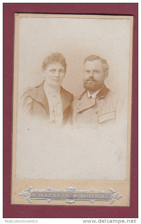 PHOTO CDV -  F MAESSER WERNIGERODE - Couple - Non Classificati