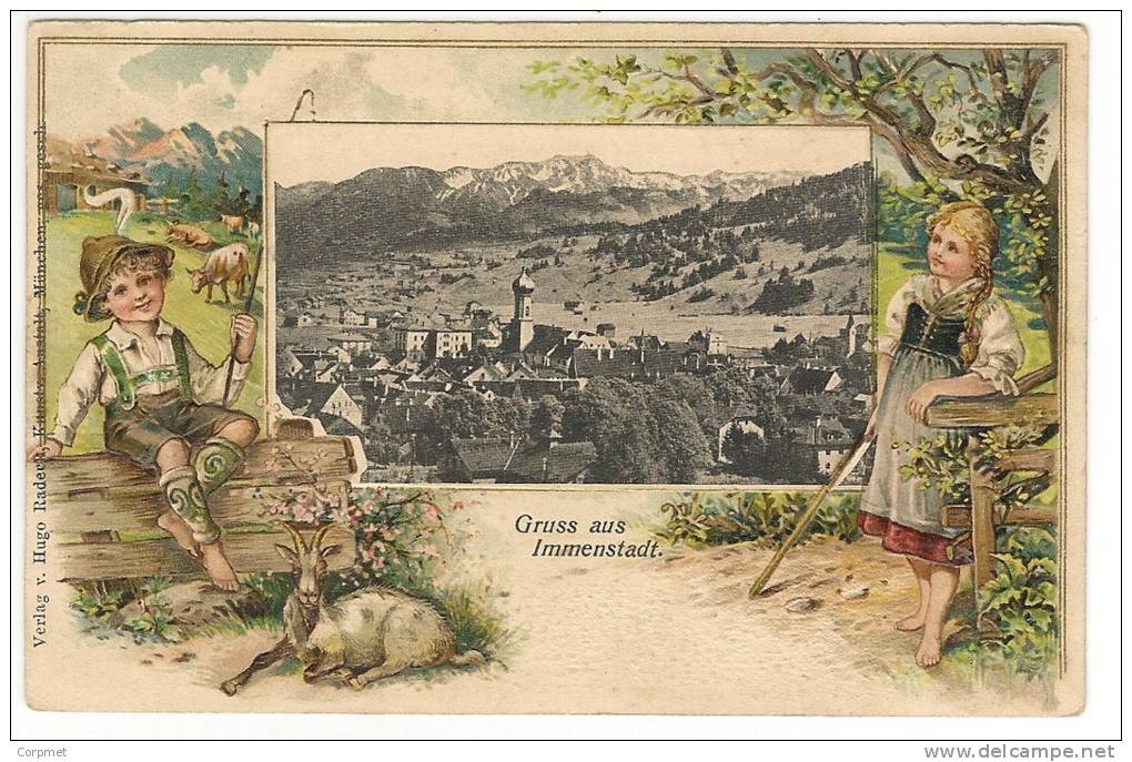 GRUSS AUS IMMENSTADT - VF 1902 POSTCARD To LAUSANNE - Verlag V. Hugo Radeck - Immenstadt