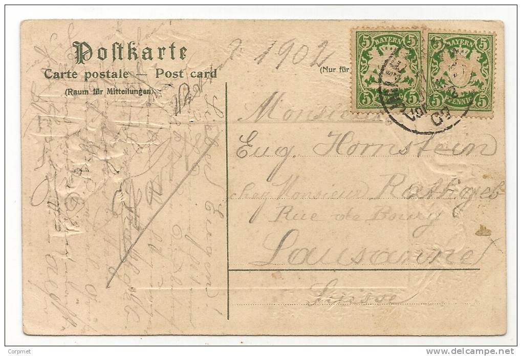 GRUSS AUS IMMENSTADT - VF 1902 POSTCARD To LAUSANNE - Verlag V. Hugo Radeck - Immenstadt