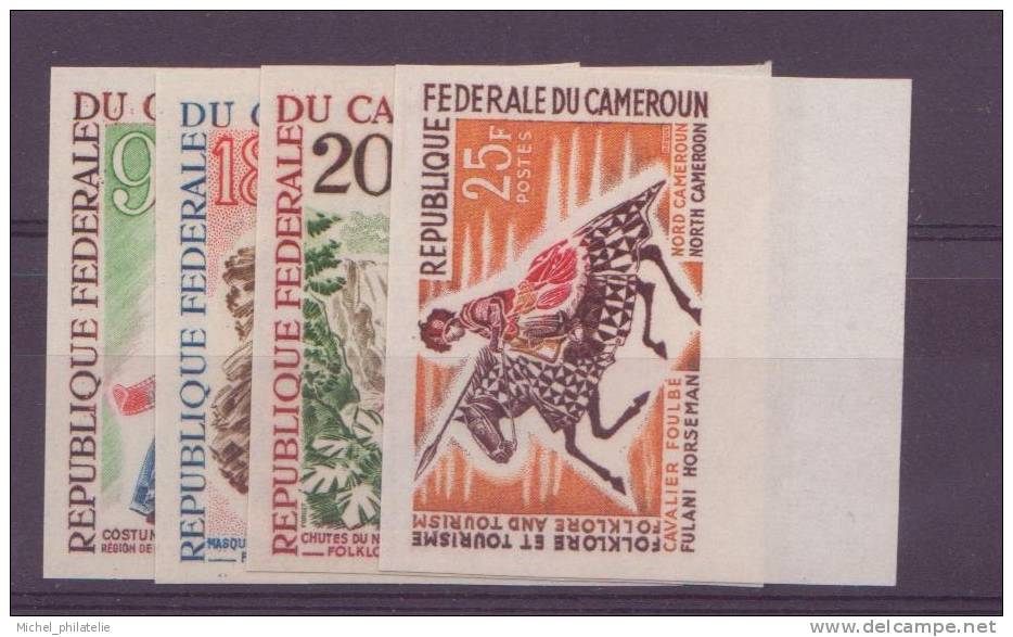 Cameroun   N°386 à 389** N.D Neuf Sans Charniere Folklore Et Tourisme - Cameroun (1960-...)