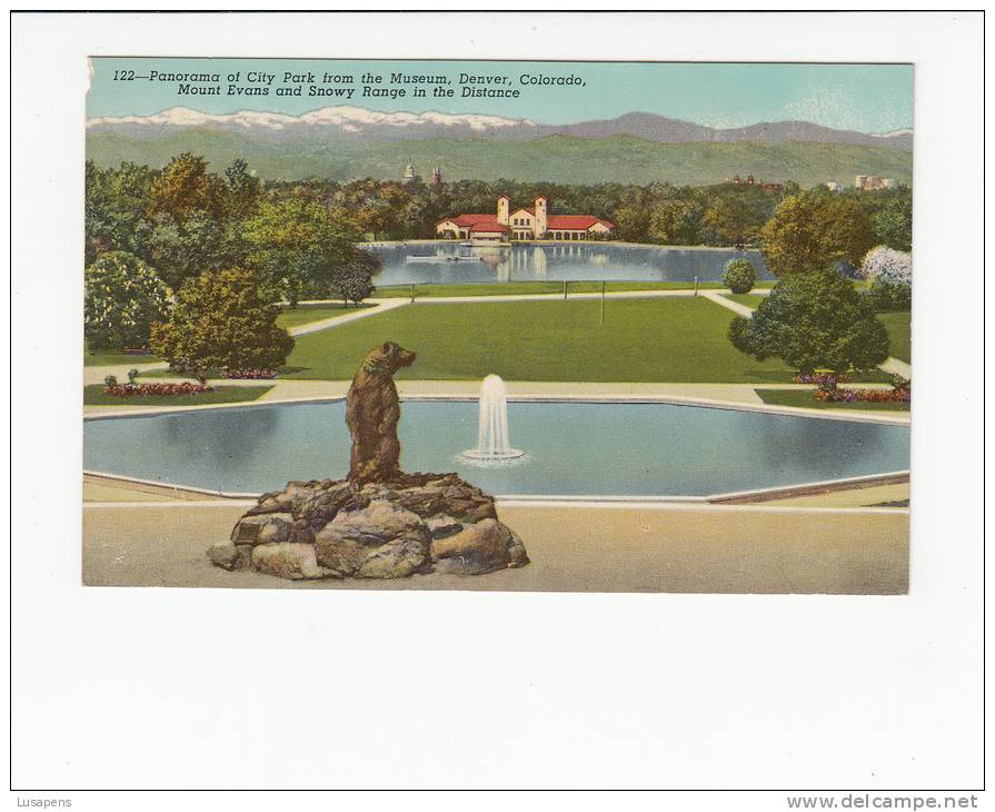 USA UNITES STATES OF AMERICA - [OF #11061] - DENVER COLORADO - PANORAMA OF THE CITY PARK FROM THE MUSEUM - Denver