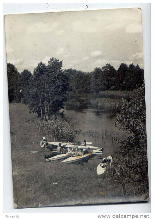 Pologne--- Rzeka Czarna Hancza (animée, Sport--kayak ) --belle Carte - Pologne