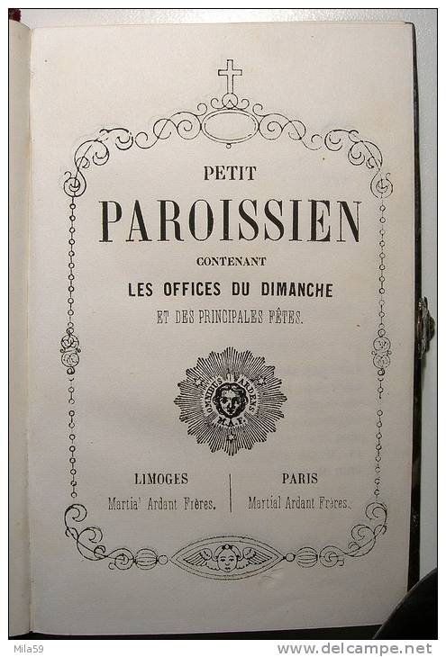 Petit Paroissien. Limoges Paris. Martial Ardant Frères. Isle.