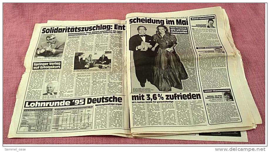 BILD Am Sonntag Zeitung Vom 26. Februar 1995 : Gottschalk - Jetzt Auch Schluß Mit Wetten Daß...? - Other & Unclassified