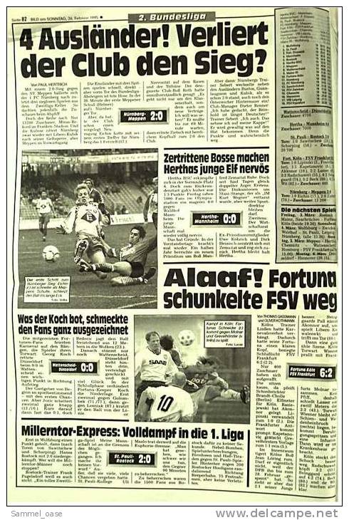 BILD Am Sonntag Zeitung Vom 26. Februar 1995 : Gottschalk - Jetzt Auch Schluß Mit Wetten Daß...? - Autres & Non Classés