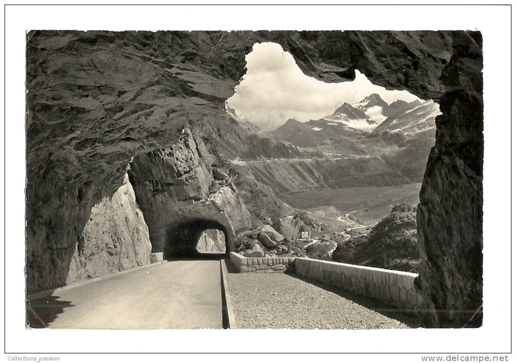 Cp, Suisse, Die Sustenstasse G. Sustenpasshöhe Mit Hotel Steingletscher, Griessenhörnill U. Stücklistock - Stein