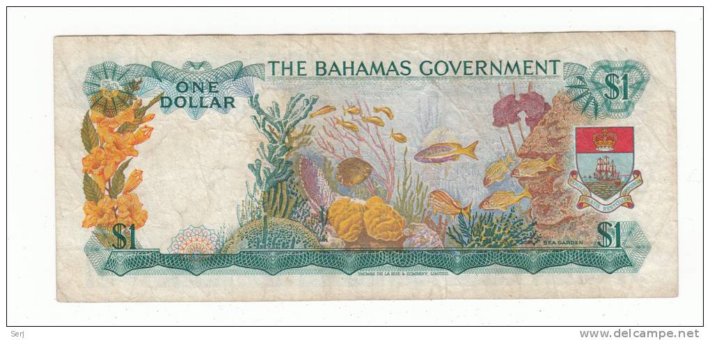 BAHAMAS 1 DOLLAR ND 1965 VF P 18b 18 B - Bahamas