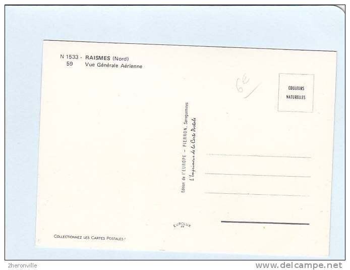 CPSM - 59 - RAISMES N 1533. Vue Générale Aérienne - Raismes