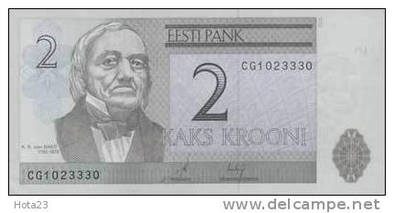2006 Estonia 2 Kroon Banknote.Crisp UNC.Tartu Universit - Estland