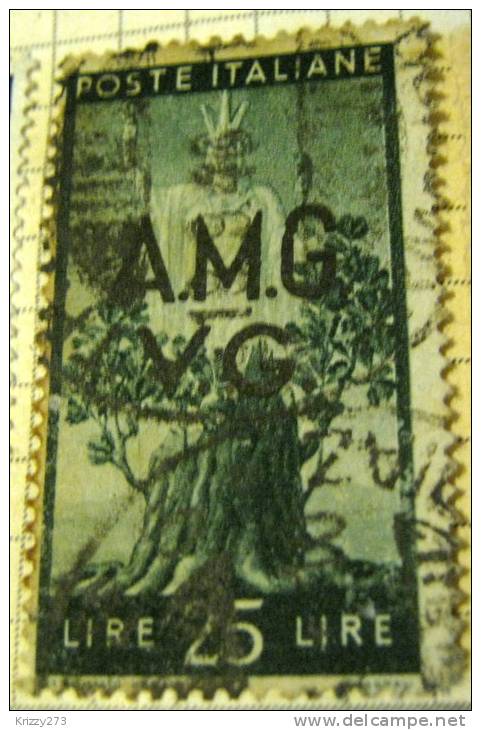 Italy 1945 Peace Overprinted AMG VG 25l - Used - Gebraucht