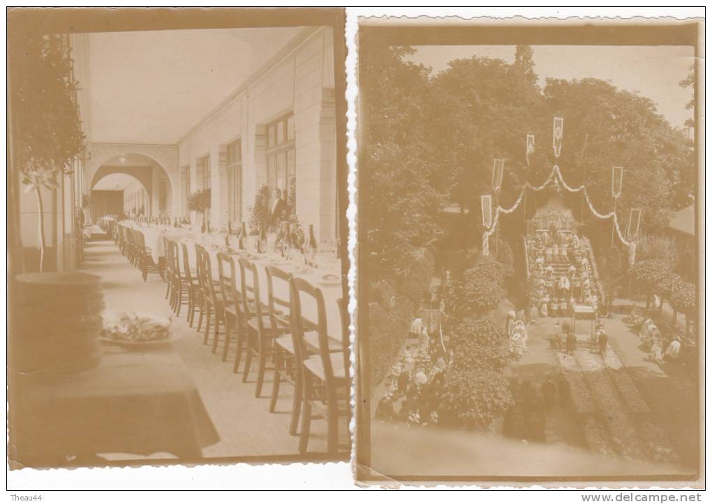 Attention Lot De 2 Photos (dim 11 X 8.5) - NANTES - Saint-Stanislas En 1923  - Salle à Manger Et Fêtes - Autres & Non Classés