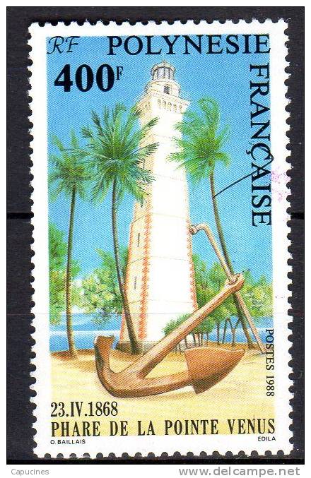POLYNESIE - 1988: Ancre Et Phare (N° 302**) - Unused Stamps