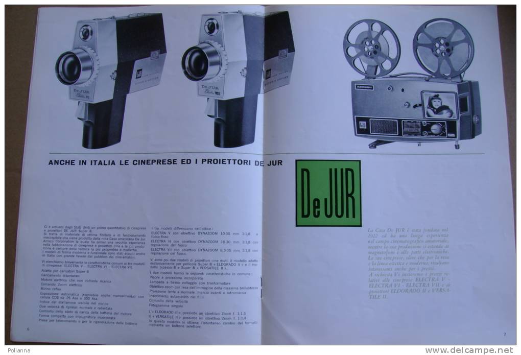 PBH/5 RASSEGNA CATTANEO 1967/CINEPRESE E PROIETT.DE JUR/OBIETTIVI SCHNEIDER/PROIETTORE CARENA - Pictures