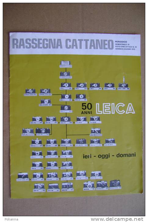 PBH/14 RASSEGNA CATTANEO 1975/50 Anni LEICA - Albero Genealogico/lampeggiatori BRAUN/FOTOGRAFIA - Photo