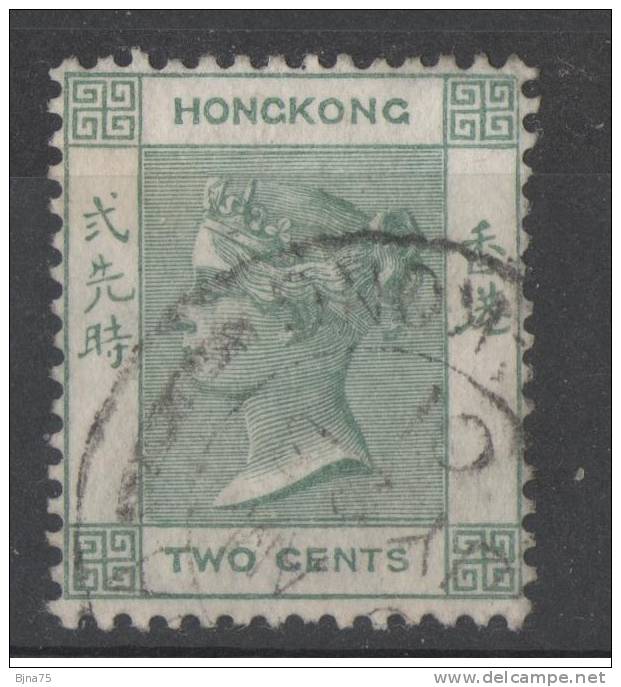 HONG-KONG  N° YT 34 Scott 37   - Two Cents - Oblitérés