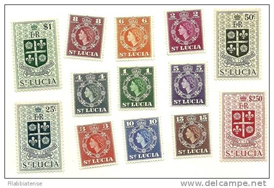 1953 - St. Lucia 155/67 Ordinaria, - Altri - America