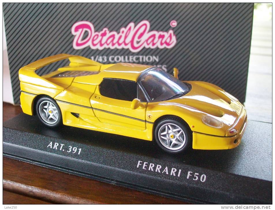 DETAIL CARS - FERRARI  F 50 AVEC SA BOITE Scala 1/43 - DetailCars