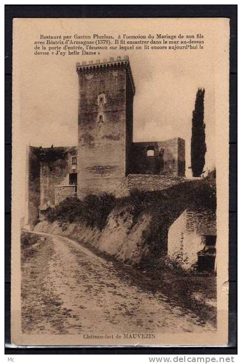 65 - Chateau-Fort De Mauvezin - Restauré Par Gaston Phoebus - Autres & Non Classés