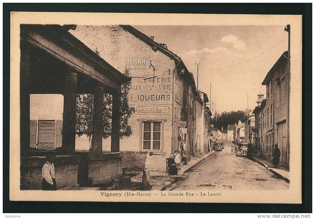 VIGNORY  (52) : " LA GRANDE RUE - LE LAVOIR " - Vignory