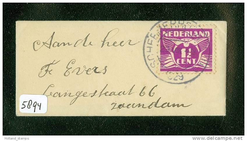 BRIEF MET INHOUD Uit 1929 Van SCHERMERHOORN Naar ZAANDAM (5894) - Briefe U. Dokumente