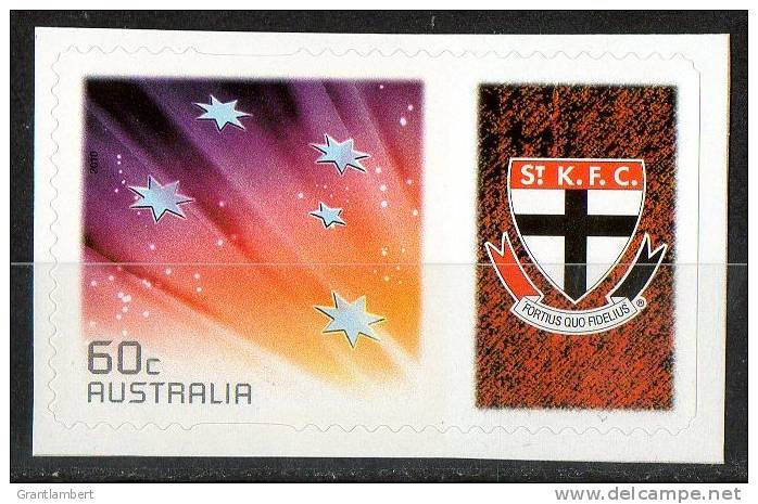 Australia 2011 St Kilda Saints Football Club Right With 60c Red Southern Cross Self-adhesive MNH - Nuovi