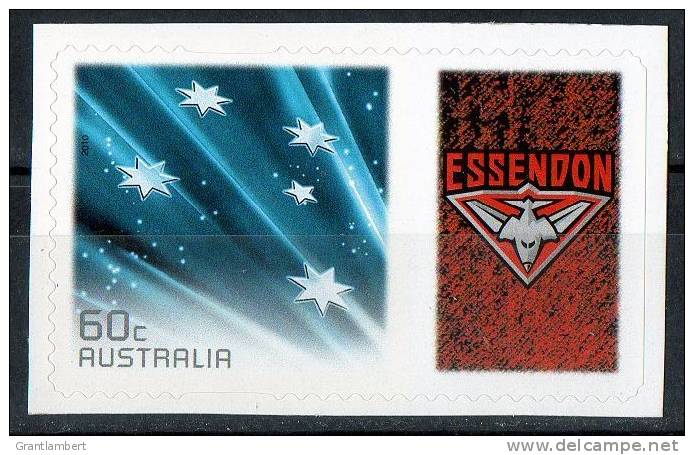 Australia 2011 Essendon Bombers Football Club Right With 60c Blue Southern Cross Self-adhesive MNH - Mint Stamps