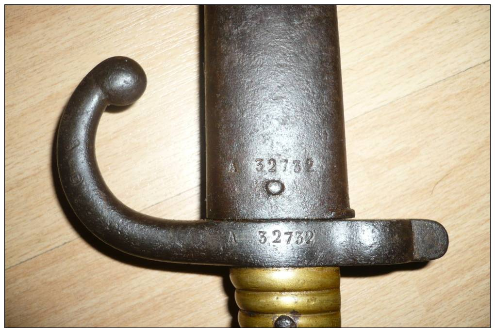 sabre-baionnette modèle 1867chassepot francais