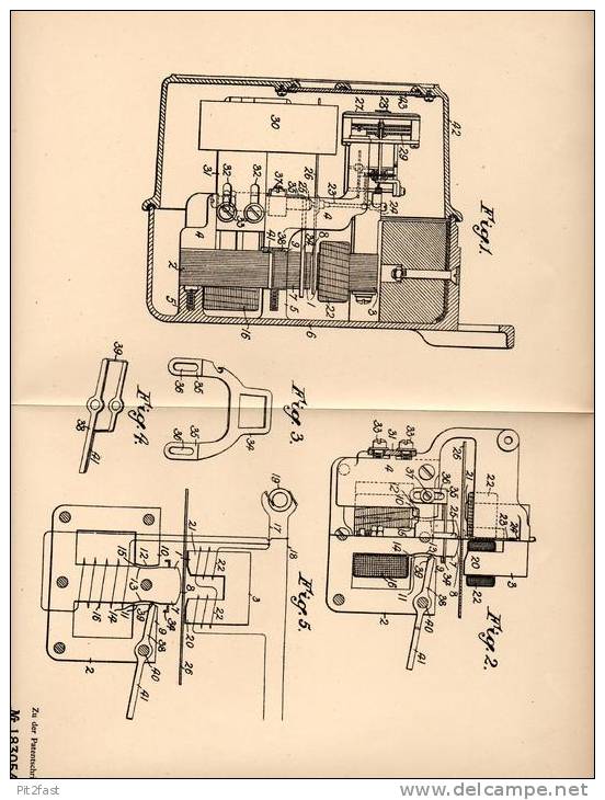 Original Patentschrift - W. Bradshaw In Wilkinsburg , USA , Wechselstrom - Meßgerät , Induktionsmeßgerät !!! - Historical Documents